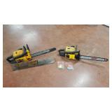 2 Chainsaws, 2 Extra Chains