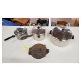 Cast Iron Tortilla Press & other Sauce Pans/Pots