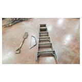 Ladder, Shovel, Tree Saw
