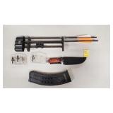 Hunting Items: Knife in Sheath, Arrows, Arrow Tips