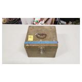 Hole Saw Bits in Wooden Hinged Box