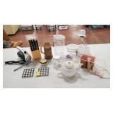 Kitchen Items, Stein, Knife Block, Etc.