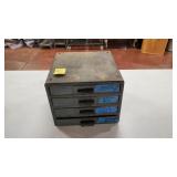 Metal Organizer w/ Tools, Etc.