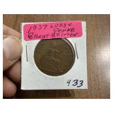1937 Great Britain Large Cent