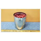 Emply Shotgun Shell Casings in Metal Can