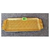 Gold-Colored Serving Tray