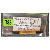 Adams Oil Co., Waco, TX Advertising Pencil