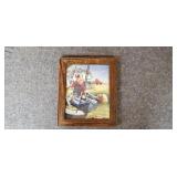 Framed Picture of Kids on Tire Swing