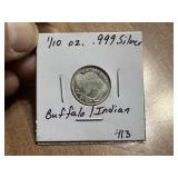 1/10 oz. Silver Buffalo/Indian