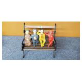 Vintage Beverly Hillbillies Toys on Mini Bench