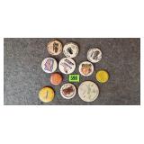 Vintage Advertising/Promotional Buttons Assortment