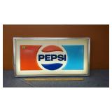 Vintage Lighted Pepsi Sign
