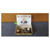 King Edward Cigar Box with Vintage Shaving Brushes