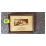 Vintage Advertising Framed Art/Poetry