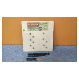 Vintage Tobacco Pipe Display & Knife w/Sheath