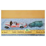 Hubley Kiddie Toy Fire Truck & Army Truck