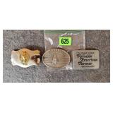 3 Vintage Belt Buckles