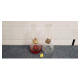Pair of Vintage Kerosene Lamps