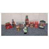 Several Coca-Cola Tins