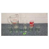 Coca-Cola Pitcher & Glasses