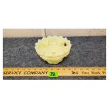 Vintage Fenton Custard Glass Candle Bowl