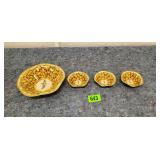 Vintage Metal Mr. Peanut Bowls