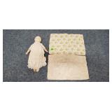 Very Old Doll & Blankets