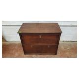 Antique Chest w/ Secretary Front Door & Drawers