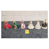 Barbie Hallmark Ornaments - Lot of 6