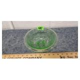 Green Depression Glass Mixing Bowl