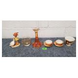 Asstd. Vintage Glassware & Figurines