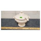 Ceramic Covered Soup Tureen w/ Ladle