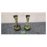 (2) Roseville #195 - 7' Vases