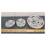 Several Nordic Blue Japan Plates