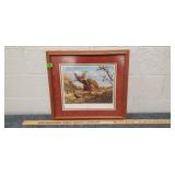 'First Up' by John Wilson Signed Print, Framed