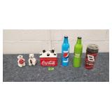 Coca-Cola S/P Bears & Trinket Box;Other Soda Items