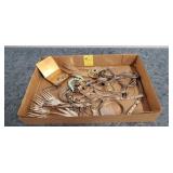 Assorted Vintage Jewelry & Flatware