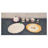 Vintage Cream/Sugar, Platters, Teapot, Etc.