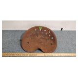 Vintage Metal Implement Seat