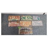 Vintage License Plates