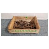 Crate of Vintage Wrenches