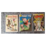 Road Runner, Porky Pig, & Warp Comic Books