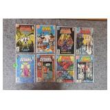 Several Teen Titans Comic Books