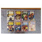 Several Iron Man Comic Books