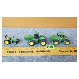 (3) John Deere 1/64 Scale Toys