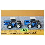 (2) Ford 4wd 1/64 Scale Tractors