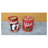 Velvet Tobacco & Calumet Baking Powder Tins