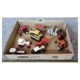 Several 1/64 Scale Toy Tractors