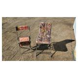 (2) Folding Hunting Chairs