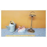 Pedastal Ash Tray, Metal Gas Can & Watering Can